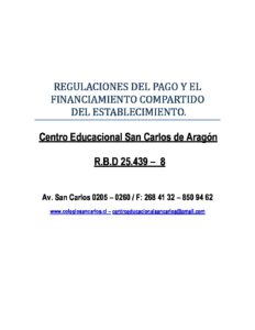 REGLAMENTO BECAS | Colegio San Carlos De Aragón